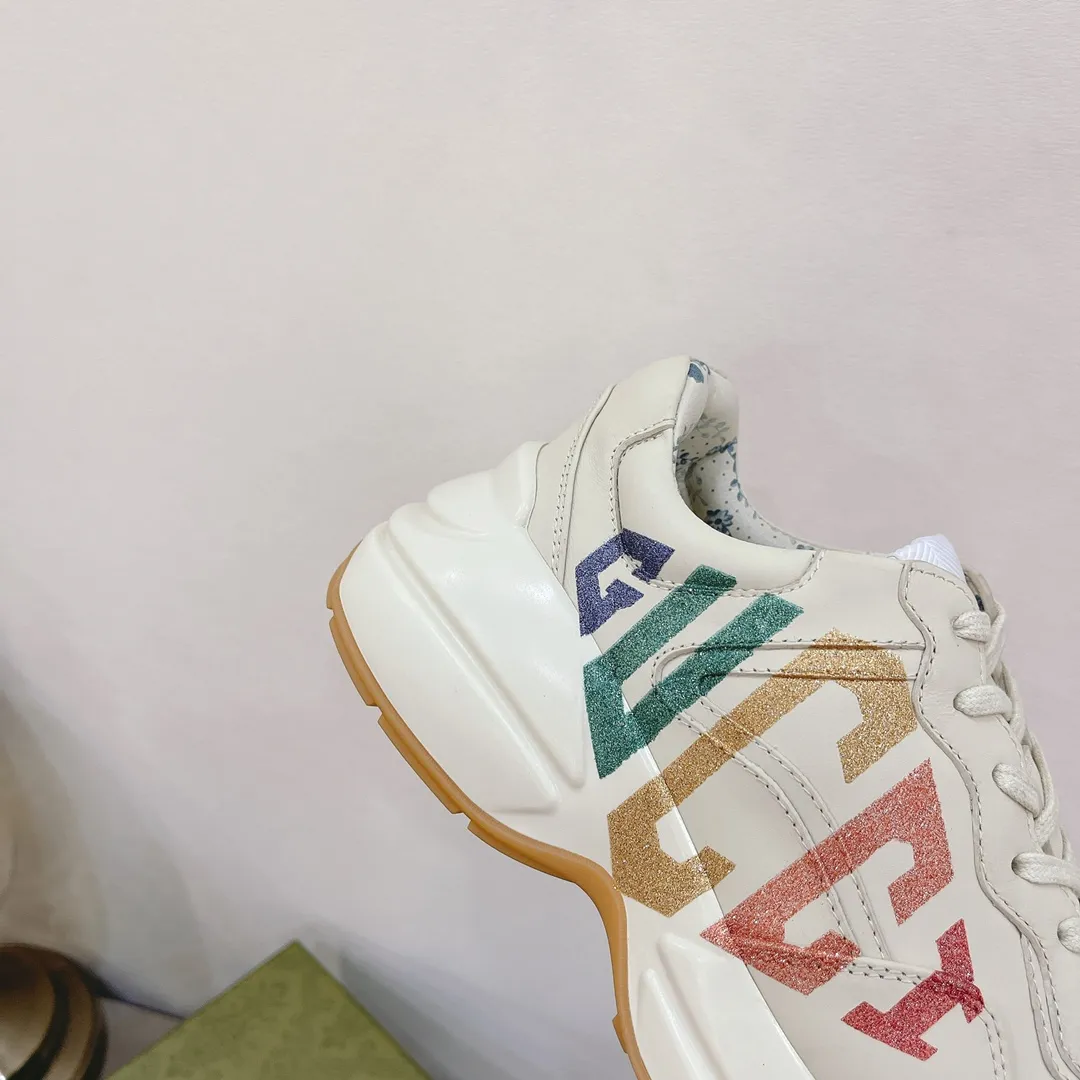 P700👟👟 The top version of GUCCI dad shoes, the latest upgraded version❗❗ The fabric is 100% consistent with the store. The whole series uses four leather styles. Each pattern, color and fabric are one-to-one consistent with the store. Women's size 35 36 37 38 39 40 Men's size 39 40 41 42 43 44 (women's size 34, men's size 45 can be customized)